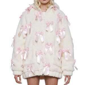 Pinky Promise Sherpa Bow Jacket